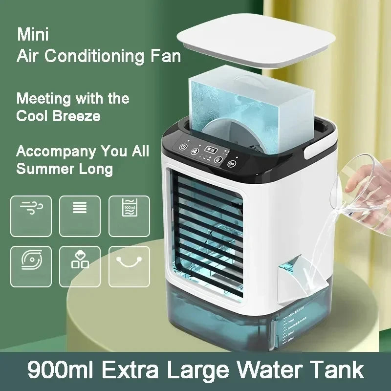 3-Speed Portable Aircon with Ultrasonic Cooling