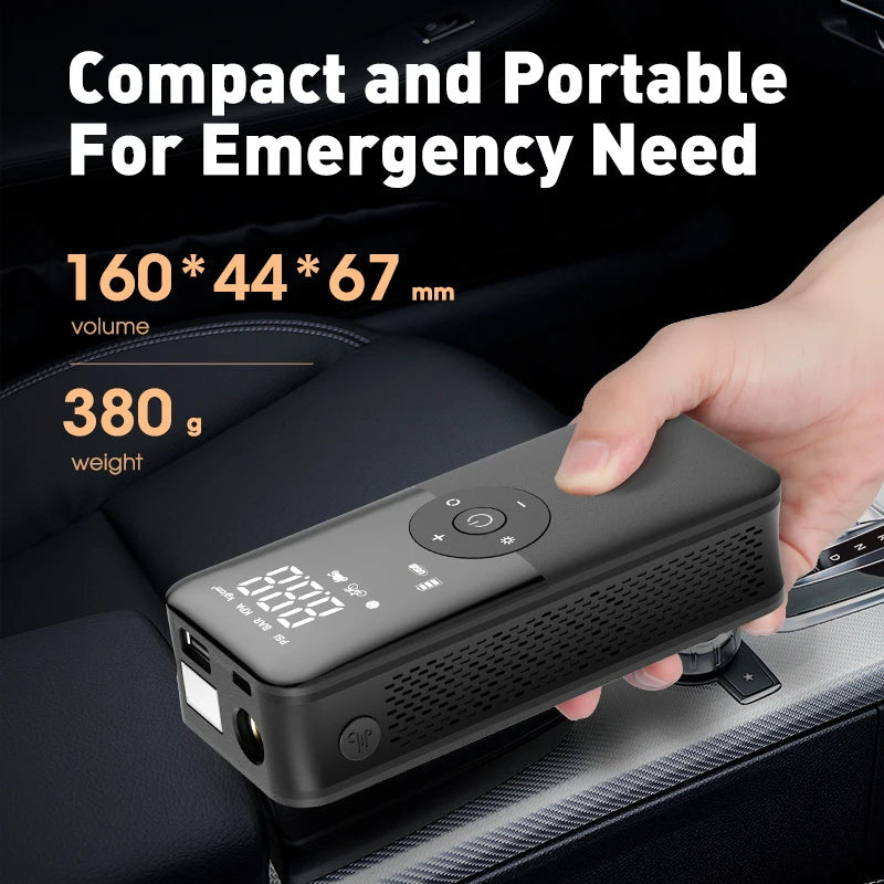 Portable Tire Inflator with Rechargeable Battery