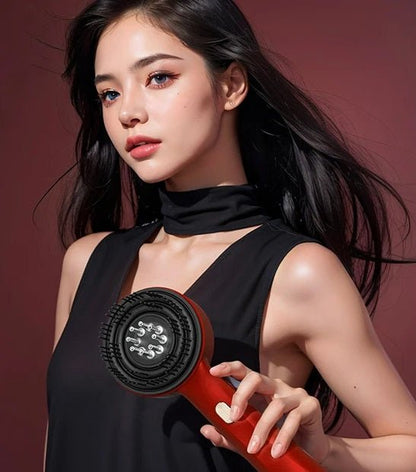 Electric Massage Laser Comb – 3-in-1  Comb with Portable Red Light Therapy with Essence Oil Applicator for Revitalized Hair Follicles and Luxurious Locks