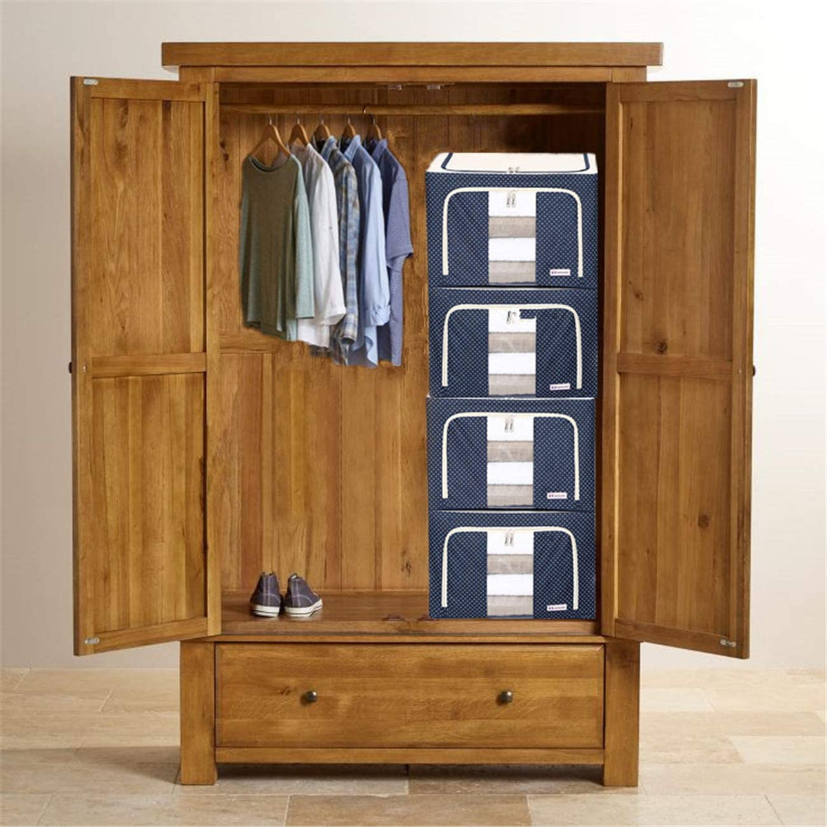 Foldable Cloth Organizer for Clothes/Towels/Sheets