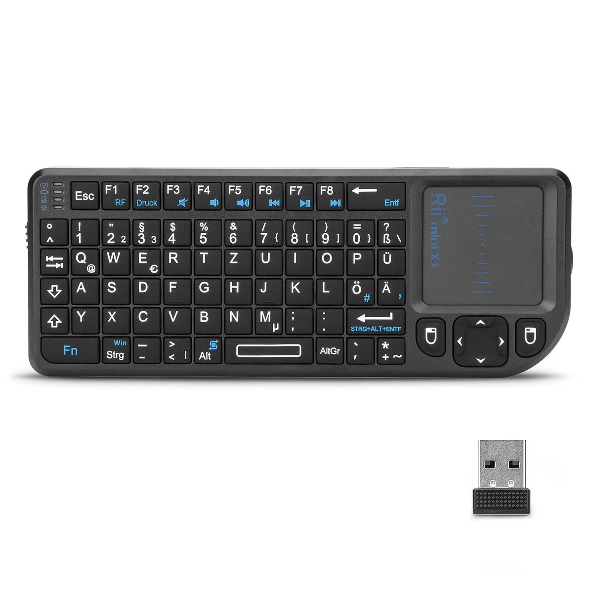 Mini Wireless Keyboard with Touchpad – 2.4GHz Remote Control for Android TV, PC & Laptops