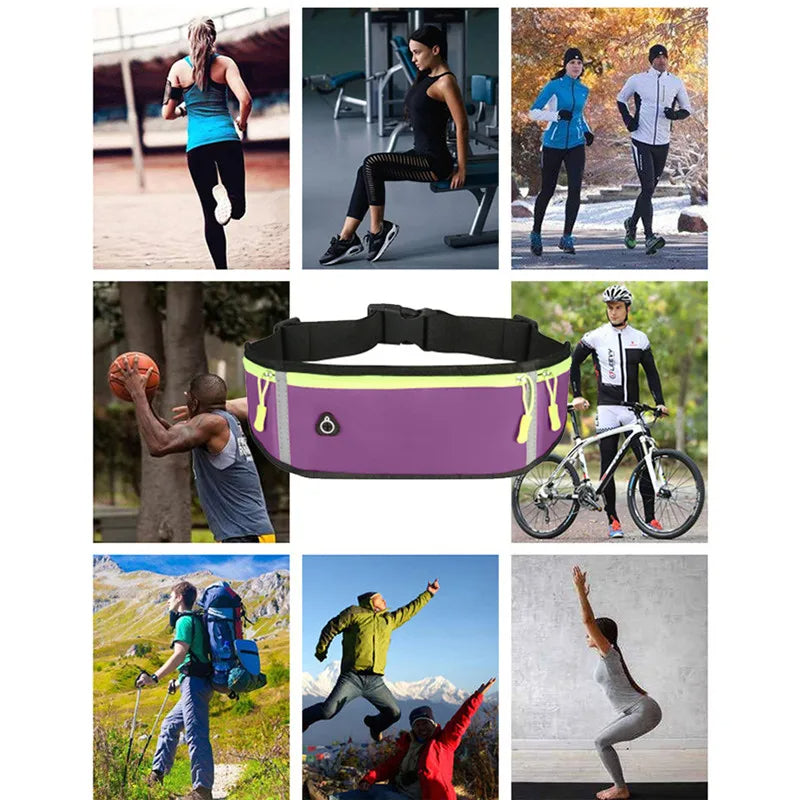 Outdoor Waist Pack for Sports – Waterproof Fitness Pouch for Cell Phones and Coins, Ideal for Running, Hiking, and Jogging