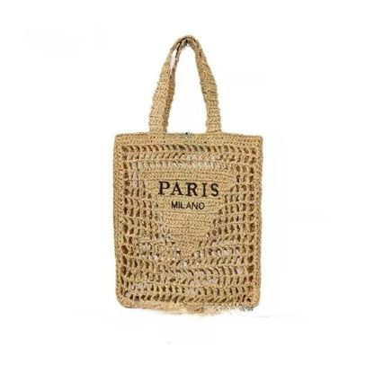 Handwoven Straw Summer Shoulder Bag for Women – Spacious Hollow Out Design, Perfect for Summer Beach Vacations & Casual Outings