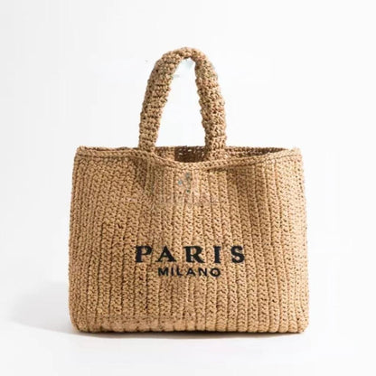 Handwoven Straw Summer Shoulder Bag for Women – Spacious Hollow Out Design, Perfect for Summer Beach Vacations & Casual Outings