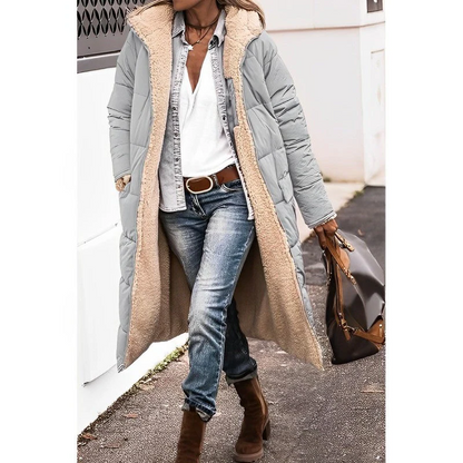 Long comfortable coat for women