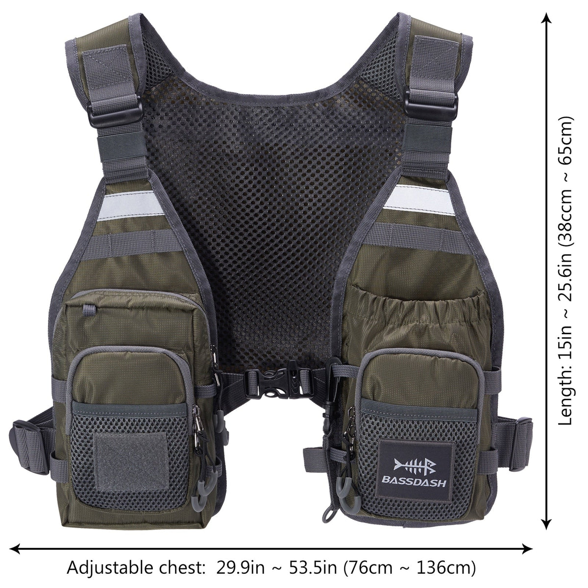Multi-Pockets  Fishing Life Vest - Ultra Lightweight Fly Fishing Vest for Men and Women