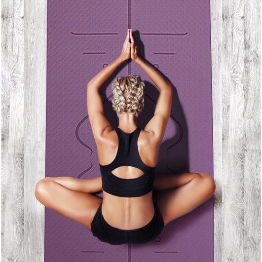 Non-Slip Portable Yoga Pilates Pad - Yoga Mat Towel Cover Ideal for Hot Yoga, Pilates