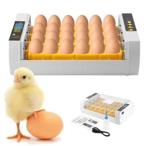 Premium Egg Incubator Automatic Chicken Quail Egg Hatcher 24 Eggs