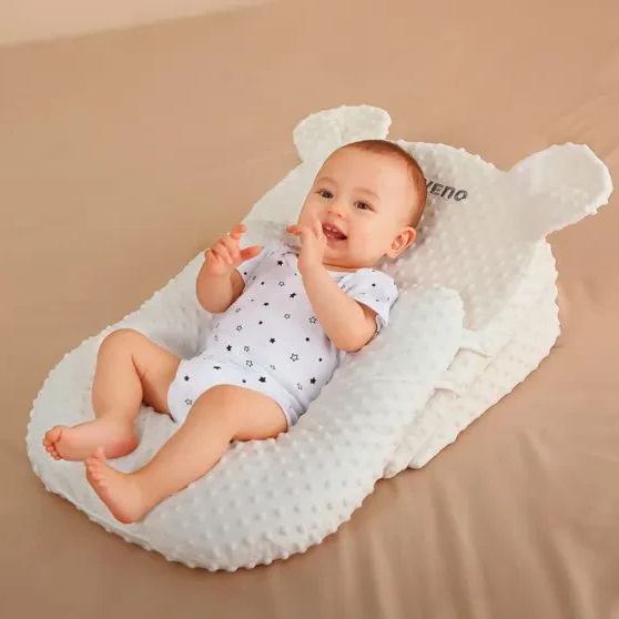 Newborn Baby Rest & Comfort Pillow: Anti-Roll and Reflux-Resistant Sleep Support