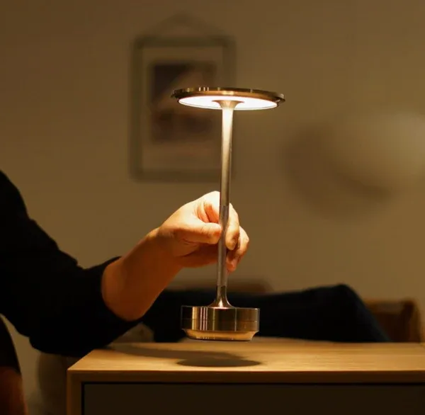 Wireless Table Lamp - Dimmable & Rechargeable Waterproof Desk Light
