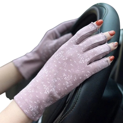 Stylish UV-Protective Cotton Gloves