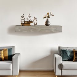 Rustic Haven Mantel - 72" Wall-Mounted & Floating Shelf for Home Decor