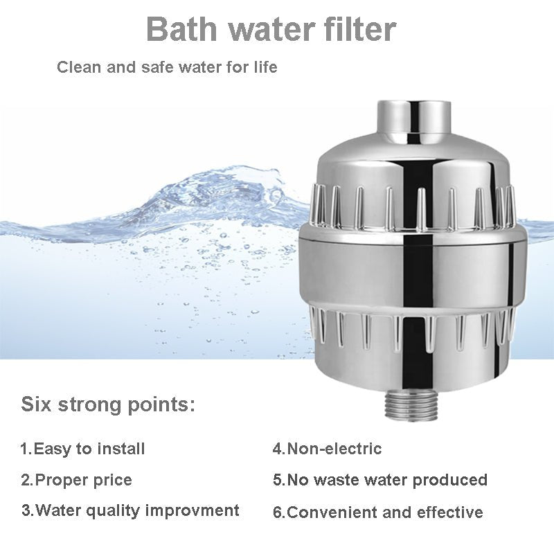 Wash H2o™ Shower Filter - 17 Stages Water Filtration