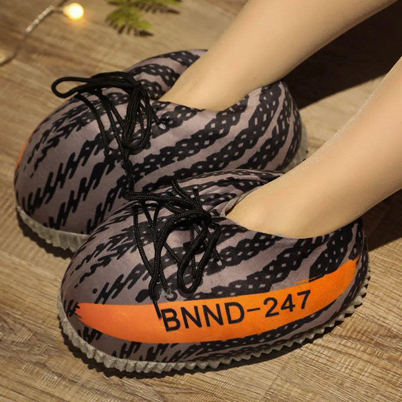 Winter Unisex Cotton House Slippers – One Size Cozy Sneakers for Men & Women Indoor Comfort & Warmth